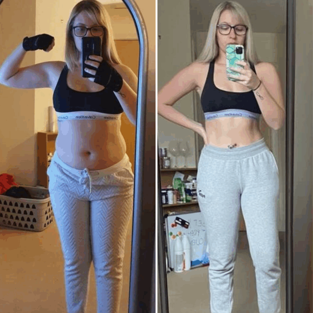 before/after photo