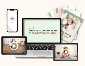 laptop and ipad showing 4 week meal plan